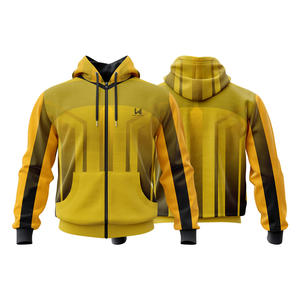 Sweat à capuche personnalisé imprimé sur mesure, 360 g/m², respirant, anti-boulochage, fermeture éclair, surdimensionné, ample, de haute qualité, sweat à capuche boxy pour homme - Product Image 6