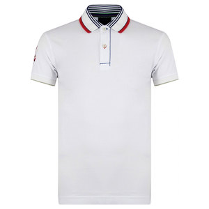 Vente en gros, meilleure vente, polo à manches courtes 100% coton pour homme, jersey anti-rides imprimé avec motif uni de différentes couleurs - Product Image 4