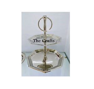 The crafts ที่ตั้งเค้กสแตนเลส-คุณภาพสูงสีเงินตกแต่งโลโก้ตามสั่งขนาดบ้านใช้ในเชิงพาณิชย์ - Product Image 5