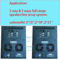 Amplificateurs de puissance audio pour sonorisation 2000W+2000W, amplificateurs de puissance pré-amplifiés 2 canaux, module amplificateur de puissance DSP pour subwoofer PA