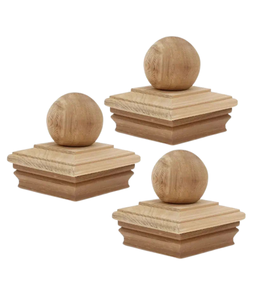 Capuchon de poteau en bois massif de qualité supérieure pour clôture et escalier Design moderne de luxe Fournisseur OEM résistant aux termites au Vietnam - Product Image 1