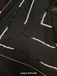 Vêtements traditionnels musulmans élégants et modestes pour femmes, abaya avec manches richement décorées, robes formelles de Dubaï - Product Image 3