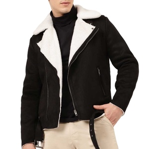 Veste en cuir suédé pour homme de marque Pure, au style affirmé, multi-poches, en cuir de vachette, prix réduit, livraison directe. - Product Image 1
