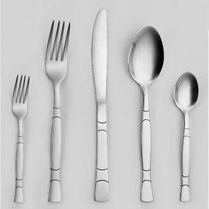 Juego de Cubiertos de Acero Inoxidable Ecológico para Regalo, Personalizado para Bodas, Estilo Rústico, Elegante y Vintage, con Cuchara para Servir - Product Image 3