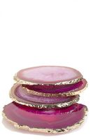 Ensemble de sous-verres ronds élégants en marbre de différentes couleurs pour la décoration de table de maison élégante Accessoires de verres de luxe