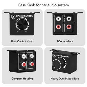 Contrôleur de volume de basse universel Taramps pour voiture, bouton de contrôle de basse, amplificateur RCA audio ON/OFF pour amplificateur, noir, petit, réglage - Product Image 5