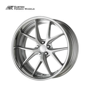 Juego de 2 Ruedas Forjadas con Borde Escalonado Inverso de 20, 21 y 22 Pulgadas, 5x112, 5x120, Color Plata Mate, Cinco Radios, para BMW, <span class=keywords><strong>Audi</strong></span>, Mercedes - Product Image 2