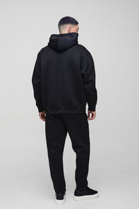 Chándal Holgado con Capucha, Negro, Grueso, 100% Algodón, Felpa Francesa, Personalizable con Logotipo Estampado, Sudadera Gruesa - Product Image 5