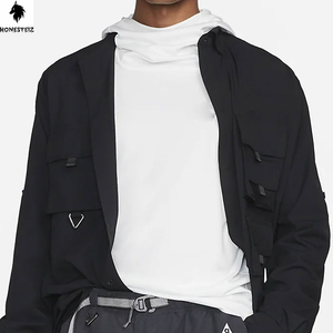 เสื้อฮู้ดแบบสวมหัวของผู้ชายผ้าเทอร์รี่ผ้าฝ้าย100% น้ำหนักเบาลายนูนแบบลำลองสีทึบออกแบบได้ตามต้องการ - Product Image 6