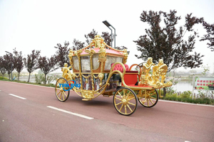 Carruaje de caballos americano a la venta/Fabricante de carruajes eléctricos reales/cochecito real tirado por caballos limusina - Product Image 6