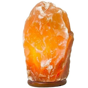 Lampe de sel de l'Himalaya rose de qualité supérieure, 100% naturelle, en cristal de roche sculpté, style pakistanais, Feng Shui, interrupteur variateur, artisanat naturel - Product Image 2
