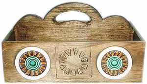 New Design Table Organizer Home Office <b>Wooden</b> Bamboo Table <b>Desktop</b> Storage Home Decorative Gift Item High Quality Top Product - Product Image 4