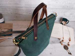 Sac fourre-tout en cuir véritable durable pour femmes, de marque célèbre, LWTB-0066, avec logo personnalisé et style vintage, 2025 - Product Image 6