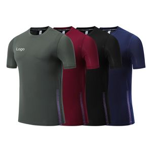 Vente en gros, vêtements de sport personnalisés, T-Shirt uni grande taille pour hommes, T-shirts élégants de sport, de gymnastique et de fitness pour hommes - Product Image 6