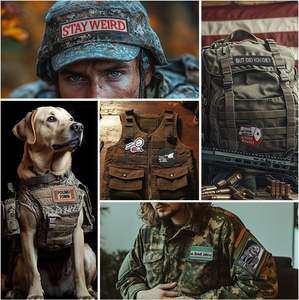 9 parches divertidos con gancho y lazo, parches tácticos de moral bordados para mochilas, bolsas tácticas, chalecos, sombreros - Product Image 3