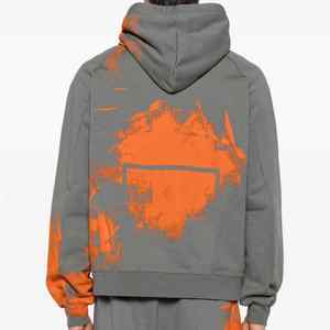 Vente en gros Sweat-shirt décontracté toutes saisons pour hommes Sweat à capuche en coton épais imprimé abstrait Sweat-shirt à capuche pour hommes - Product Image 3