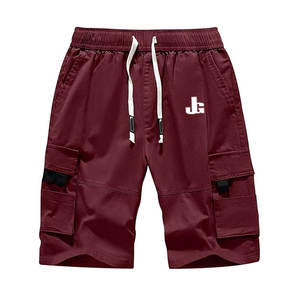 Shorts décontractés pour hommes à usage extérieur, prix de gros, logo personnalisé, coupe oversize, légers, 100 % coton, couleur unie, séchage rapide, haute qualité - Product Image 1