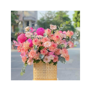 Cesta de Almacenamiento de Bambú Floral de Ben Tre, Ecológica, Multifuncional, para Almacenamiento de Alimentos, Regalo de Alta Calidad - Product Image 2