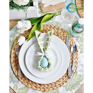 Produits les plus vendus PLAQUETTES EN HYACINTHE D'EAU SOUS-VERRE/MAST Excellence vietnamienne: Tapis en jacinthe d'eau pour table - Product Image 2