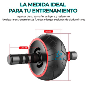 Ruota Addominale per Allenamento Domestico, Facile da Impugnare per Esercizi Muscolari, Realizzata in ABS Durevole, Ferro, Plastica e Acciaio - Product Image 4