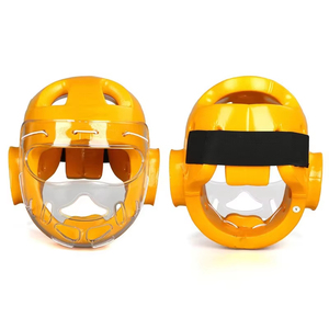 Advanced Shock Taekwondo Head Guard Padded Head Guard Featuring Adjustable Chin Strap For Karate Taekwondo <b>Boxing</b> Head Guard - Product Image 2