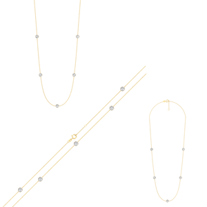 Collar de oro macizo de 14K con diamante de claridad EF cultivado en laboratorio de alta calidad 1.05cts con cadena de color VS para bodas y fiestas de mujeres - Product Image 2