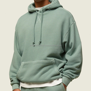 Sudaderas Extra Grandes para Hombre, Sudaderas de Algodón Orgánico con Capucha, Sudadera con Capucha de Forro Polar Personalizada para Hombre - Product Image 1