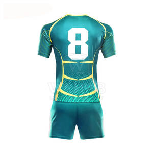 Ensemble d'uniformes de rugby sur mesure de qualité professionnelle, vêtements de sport d'équipe de haute qualité, matériau léger, uniforme de rugby - Product Image 2