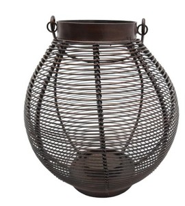 Nouvelle Arrivée Lanterne Suspendue Extérieure Décorative en Fer Forgé, Porte-Bougie Fait Main avec Finition Naturelle pour Décoration Intérieure et Événements - Product Image 1