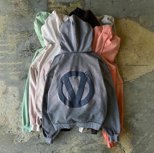 ชุดวิ่งออกกำลังกายสำหรับผู้ชายชุดวอร์ม2ชิ้นแบบรูดซิปมีฮู้ดและกางเกงวิ่งชุดวอร์มพิมพ์ลายพัฟออกแบบได้ตามต้องการ - Product Image 4