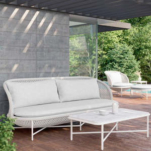 Montauk Contemporary 3-Seater <b>Rattan</b> <b>Sofa</b> - Product Image 2