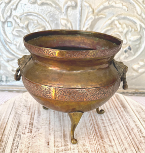 Pot de fleurs de jardin en métal en cuivre finition antique Design martelé Jardinière à fleurs à bon prix Directement du fabricant - Product Image 2