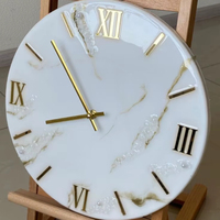 Veilleuse mécanique surdimensionnée de luxe, faite à la main, en résine et quartz, à thème océanique, moderne, étanche, alimentée par piles, pour Pâques