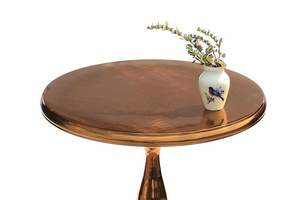 Premium Quality Cast Aluminum <b>Side</b> <b>Table</b> with Decorative Base for Porch Poolside or Patio with Custom Packaging - Product Image 2