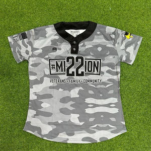 Top qualité usine en gros hommes Baseball jeunesse uniforme impression personnalisée à manches courtes hommes Baseball personnalisé maillot de Baseball - Product Image 5