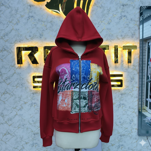 เสื้อฮู้ดมีซิปสำหรับผู้ชายรุ่นกีฬาตัดแบบใหม่มีฮู้ดพิมพ์ลายตามสั่ง - Product Image 5