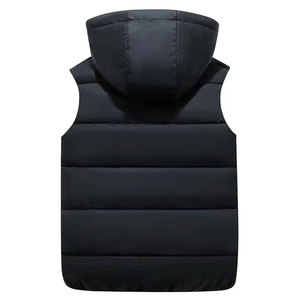Gilet matelassé en duvet pour homme, personnalisé, hiver, 100% nylon, col montant, fermeture éclair, vêtements de sport, vêtements de travail - Product Image 2
