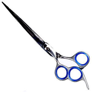 Tijera para el cuidado de mascotas al por mayor, acabado de 7,5 ", pulido, tornillo ajustable y fijación del reposapiés, tijeras de corte de pelo con cuchillas elegantes - Product Image 4