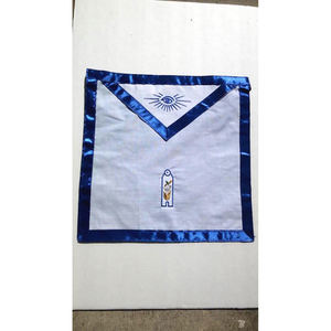 1960 Yondota Lodge No 572 F & A M Ohio Faux Leather Blue Masonic Delantal Master Mason 50 años Vestido Delantal Kit - Product Image 2