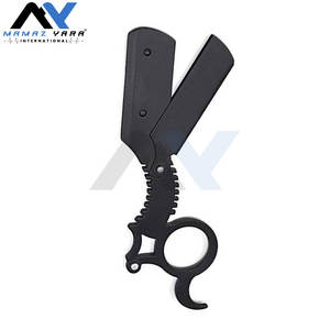 Poignée d'insertion de doigt professionnelle faite en Allemagne Barber Straight Edge Rasage Rasoirs Black Dragon Cut Throat Shavette - Product Image 6