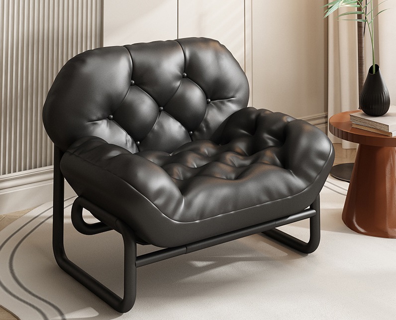 Fauteuil noir (pieds noirs)