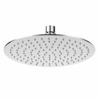 Cabezal de Ducha Redondo de 20 cm, Ultrafino, con Acabado Cromado, Antical, de Acero Inoxidable, con Efecto Lluvia de Alta Presión para Baño