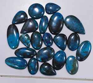 AAAquality Vente en gros de jaspe naturel poli cabochon cristal bleu pierre précieuse formes et tailles variées 20% de réduction et cadeau du Nouvel An - Product Image 1