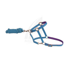 Cuerda de caballo premium con cabeza de cuerda, antideslizante, para entrenamiento, cuerda trenzada de algodón para uso en establos y exteriores. - Product Image 2