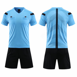 Uniformes de Árbitro Deportivos de Secado Rápido, Unisex, Cuello en V, Media Manga, 100% Poliéster, Camisetas de Fútbol para Árbitro, Popular en 2025 - Product Image 4