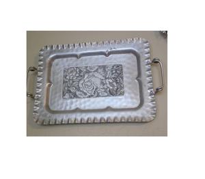 Vente en gros d'assiettes de salle à manger personnalisées plateaux en métal miroir de fruits en acier inoxydable de luxe pour la maison hôtel restaurant - Product Image 1