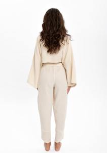 กิโมโนผ้าฝ้ายสไตล์โบโฮผ้ามัสลินคาฟตันน้ำหนักเบาสำหรับผู้หญิงเหมาะสำหรับเลานจ์และชุดลำลองผ้าคลุมชายหาดไอเดียของขวัญสำหรับน้องสาว - Product Image 4