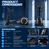 Elliptique de fitness à résistance magnétique robuste BN pour centre de remise en forme, hôtel, salle de sport, entraînement à domicile et usage commercial
