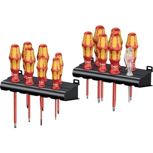 Wera Kraftform Big Pack 100 VDE 16-Piece <b>Screwdriver</b> <b>Set</b> with Wall Bracket - Product Image 1