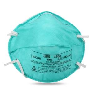 Masque facial jetable en tissu non tissé 3M 1860, aide à réduire l'exposition du porteur à certaines particules atmosphériques, y compris celles générées - Product Image 2